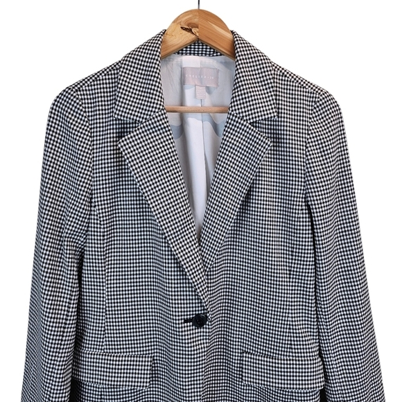 Chelsea28 Houndstooth Blazer Medium Tailored Fit Academia Professional Office - Picture 9 of 14